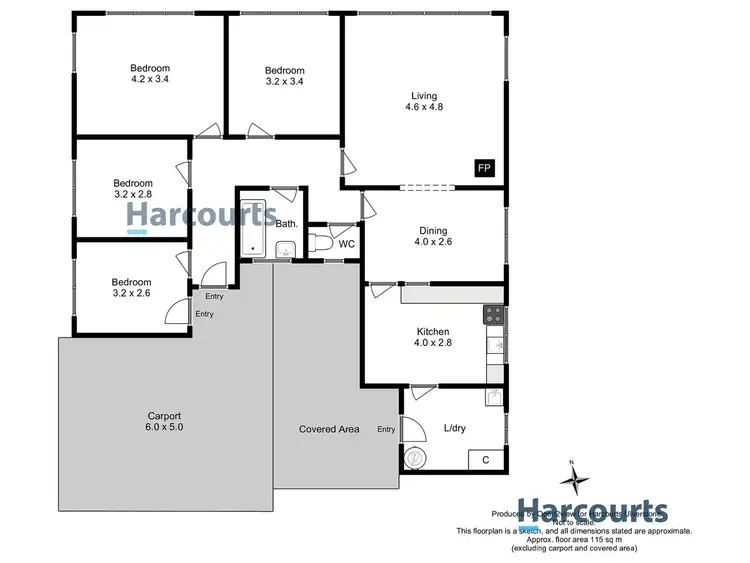Floorplan of Homely house listing, 6 Highfield Cres, West Ulverstone TAS 7315