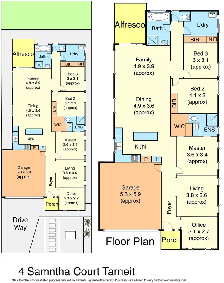 Floorplan of Homely house listing, 4 Samantha Court, Tarneit VIC 3029