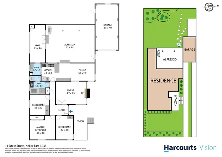 Floorplan of Homely house listing, 11 Drew Street, Keilor East VIC 3033