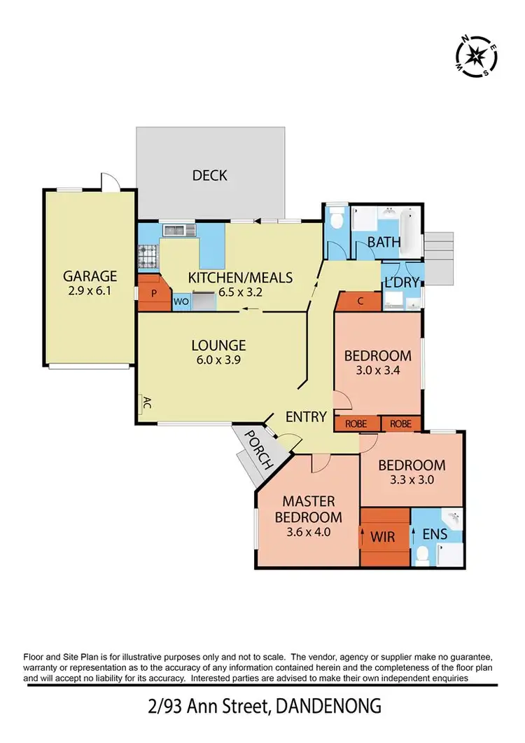 Floorplan of Homely unit listing, 2/93 Ann Street, Dandenong VIC 3175