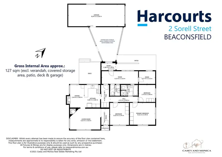 Floorplan of Homely house listing, 2 Sorell Street, Beaconsfield TAS 7270