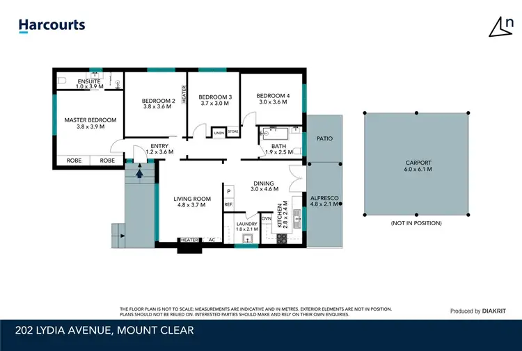 Floorplan of Homely house listing, 202 Lylia Avenue, Mount Clear VIC 3350