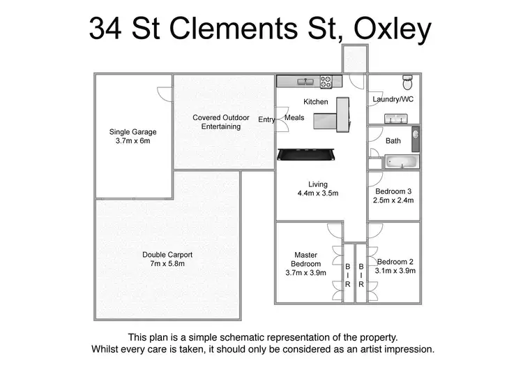 Floorplan of Homely house listing, 34 St Clements Road, Oxley QLD 4075