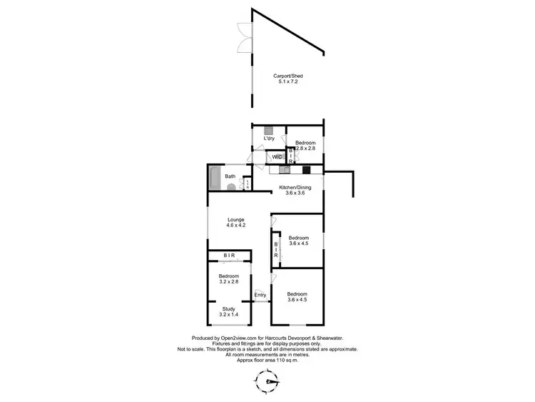 Floorplan of Homely house listing, 4 Hillcrest Road, Devonport TAS 7310