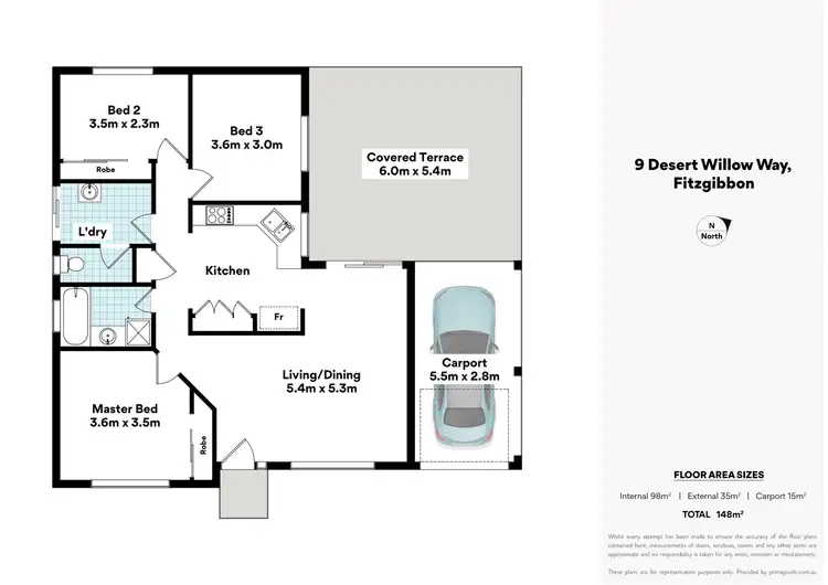 Floorplan of Homely house listing, 9 Desert Willow Way, Fitzgibbon QLD 4018