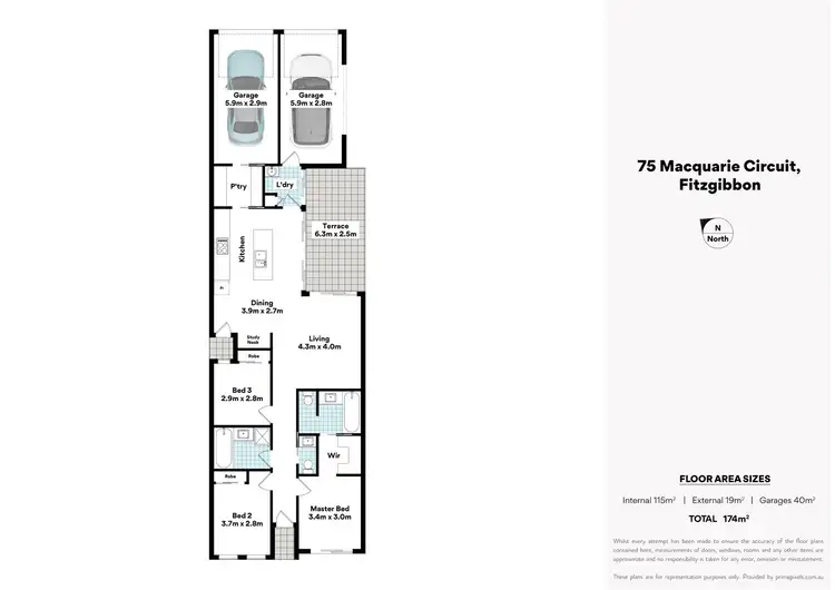 Floorplan of Homely house listing, 75 Macquarie Circuit, Fitzgibbon QLD 4018