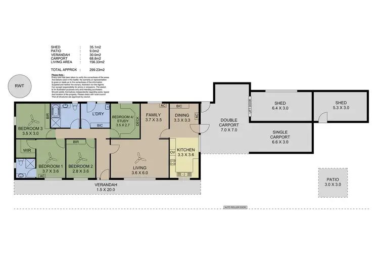Floorplan of Homely house listing, 3 Halmon Avenue, Everard Park SA 5035