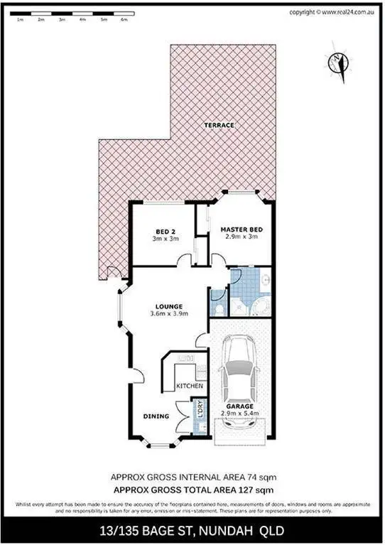 Floorplan of Homely villa listing, 13/135 Bage Street, Nundah QLD 4012