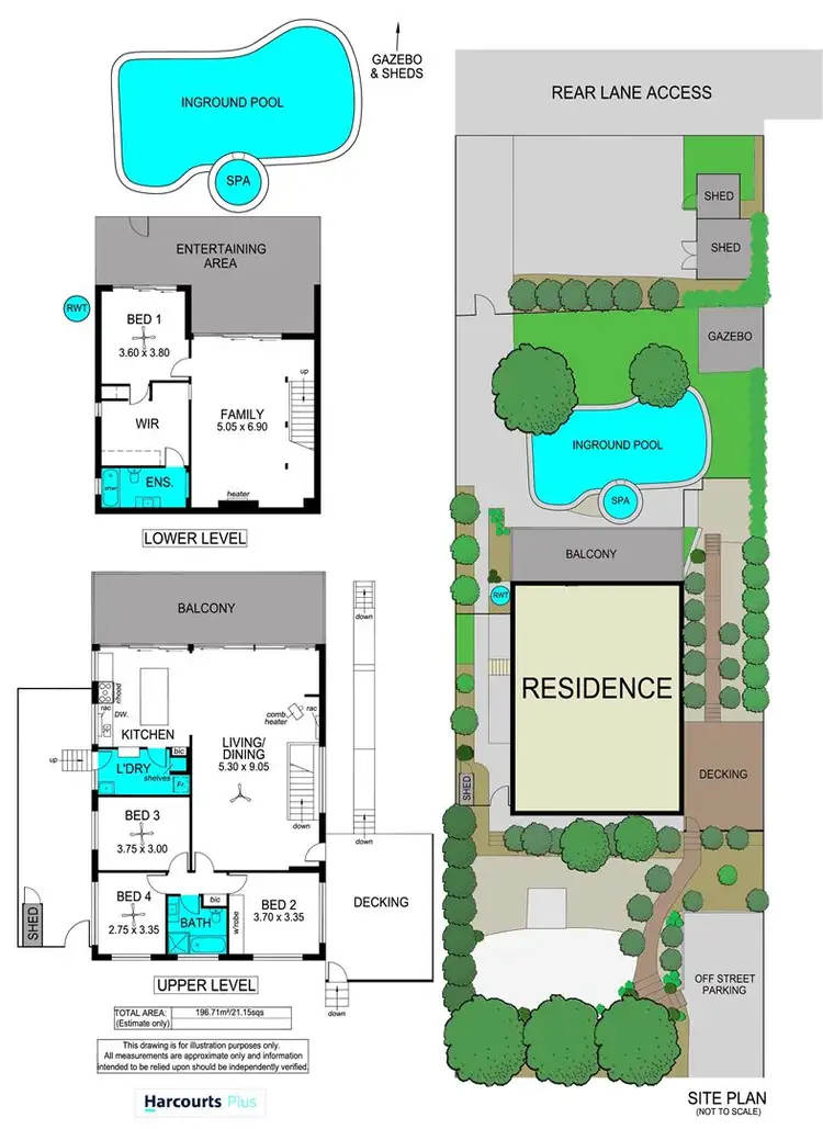 Floorplan of Homely house listing, 1 Seaview Avenue, Hallett Cove SA 5158