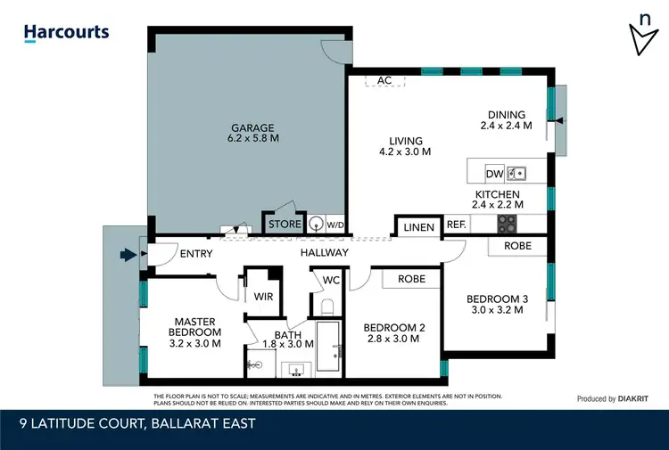 Floorplan of Homely townhouse listing, 9 Latitude Court, Ballarat East VIC 3350