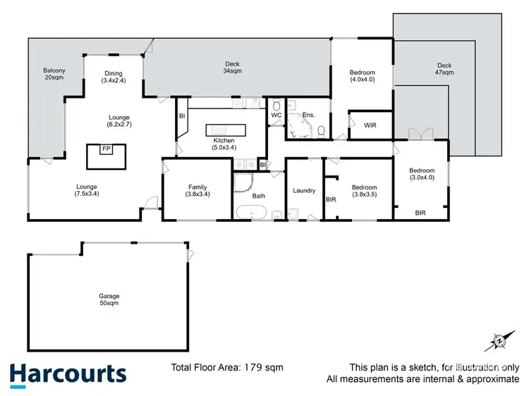 Floorplan of Homely house listing, 44 Bayfield Street, Bellerive TAS 7018