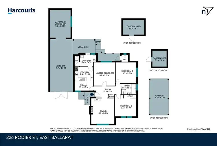 Floorplan of Homely house listing, 226 Rodier Street, Ballarat East VIC 3350