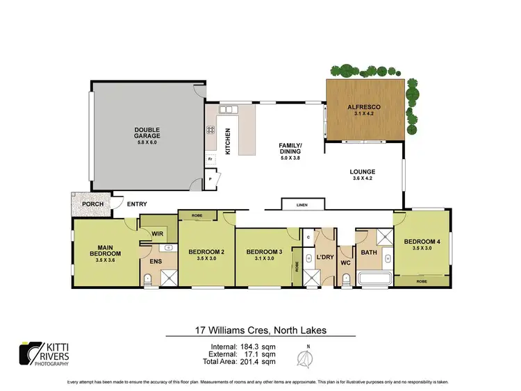 Floorplan of Homely house listing, 17 Williams Crescent, North Lakes QLD 4509