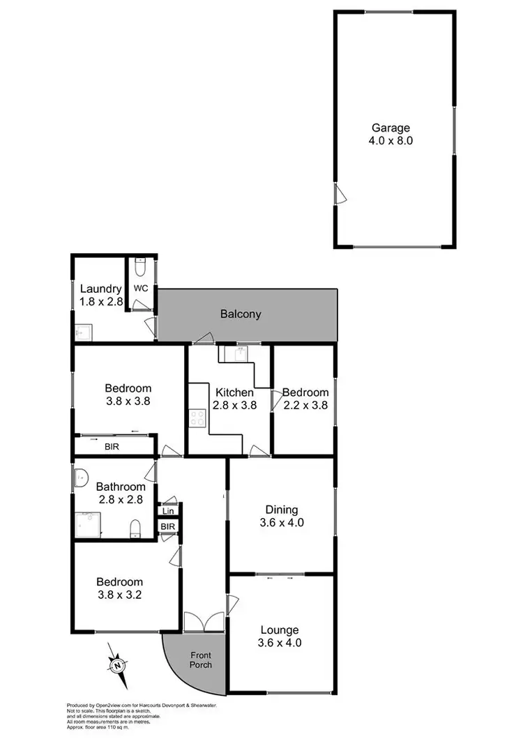 Floorplan of Homely house listing, 8 Young Street, East Devonport TAS 7310