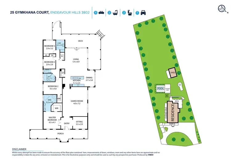 Floorplan of Homely house listing, 25 Gymkhana Court, Endeavour Hills VIC 3802