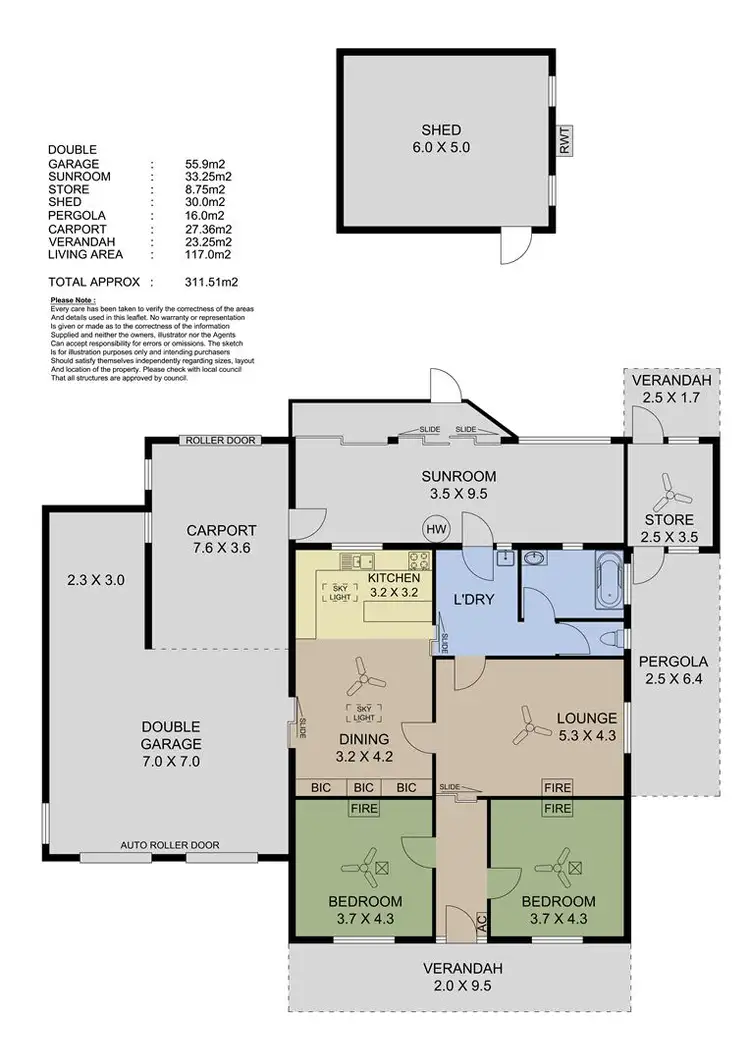 Floorplan of Homely house listing, 23 Teakle Street, Exeter SA 5019