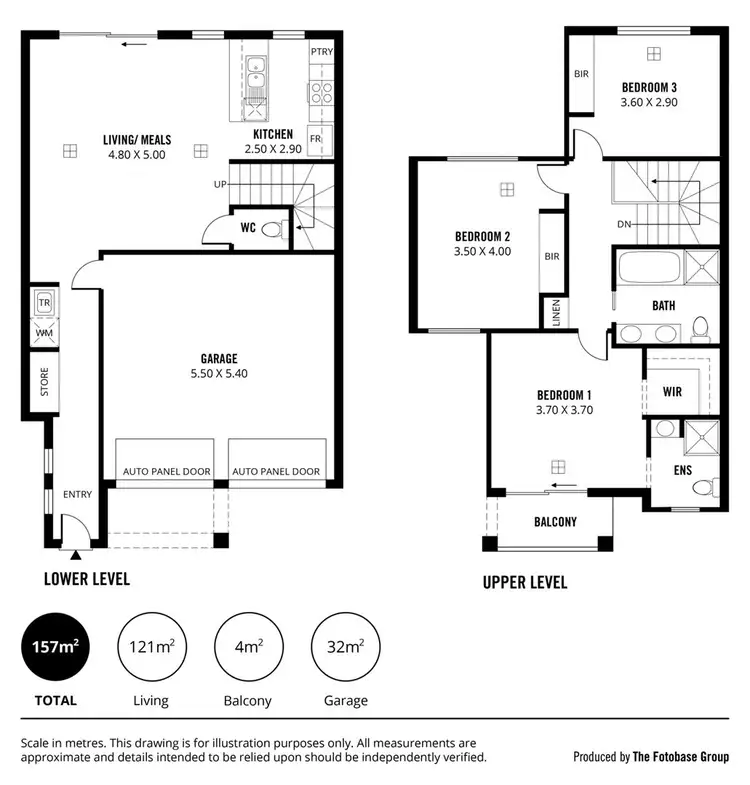 Floorplan of Homely townhouse listing, 1/25 Arthur Street, Tranmere SA 5073
