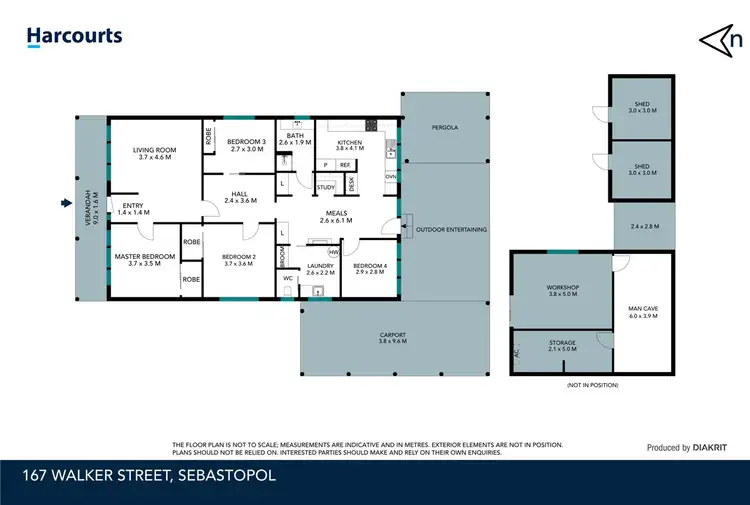 Floorplan of Homely house listing, 167 Walker Street, Sebastopol VIC 3356