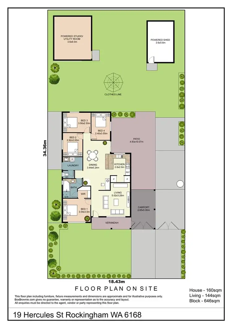 Floorplan of Homely house listing, 19 Hercules Street, Rockingham WA 6168
