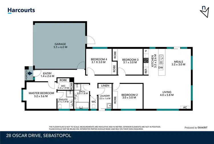 Floorplan of Homely house listing, 28 Oscar Drive, Sebastopol VIC 3356