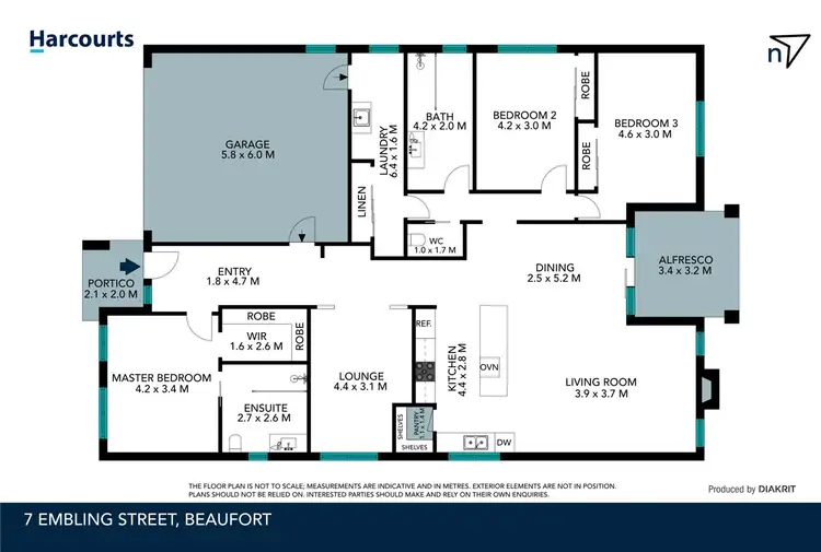 Floorplan of Homely house listing, 7 Embling Street, Beaufort VIC 3373