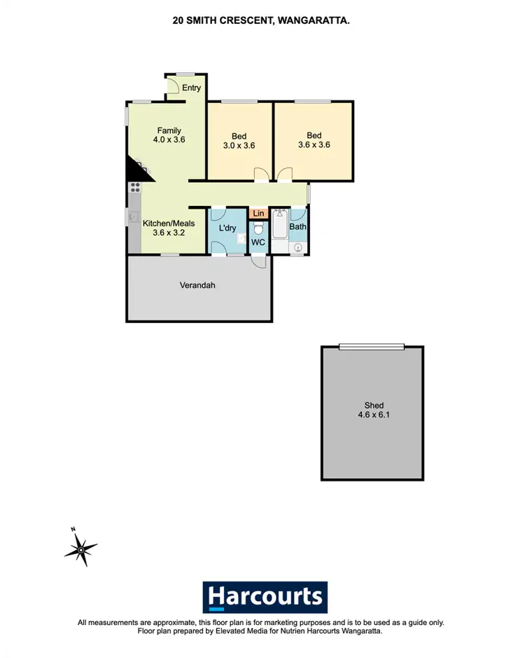 Floorplan of Homely house listing, 20 Smith Crescent, Wangaratta VIC 3677