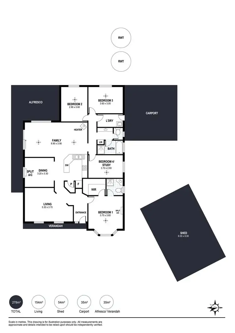 Floorplan of Homely house listing, 115 Boards Road, Wattle Flat SA 5203
