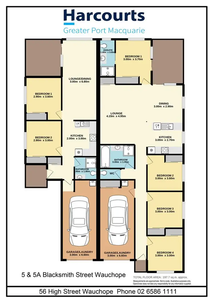 Floorplan of Homely semi-detached listing, 5 & 5A Blacksmith Street, Wauchope NSW 2446