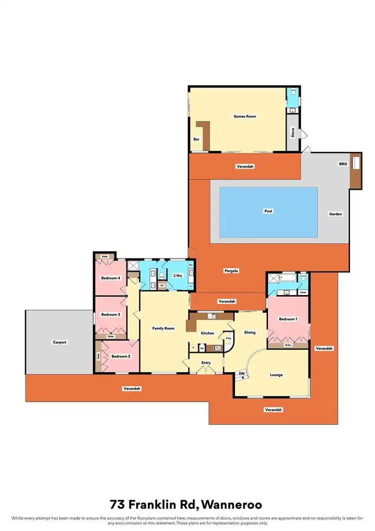 Floorplan of Homely house listing, 73 Franklin Road, Wanneroo WA 6065