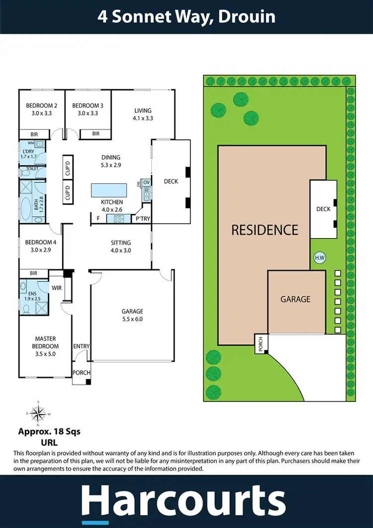 Floorplan of Homely house listing, 4 Sonnet Way, Drouin VIC 3818