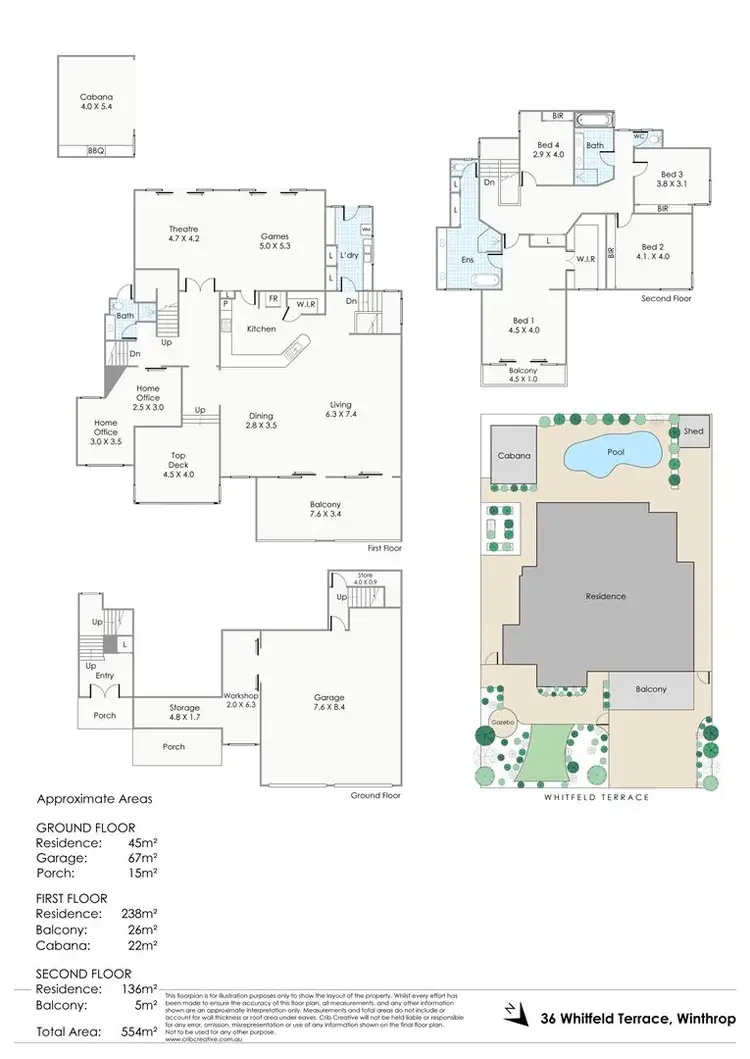 Floorplan of Homely house listing, 36 Whitfeld Terrace, Winthrop WA 6150