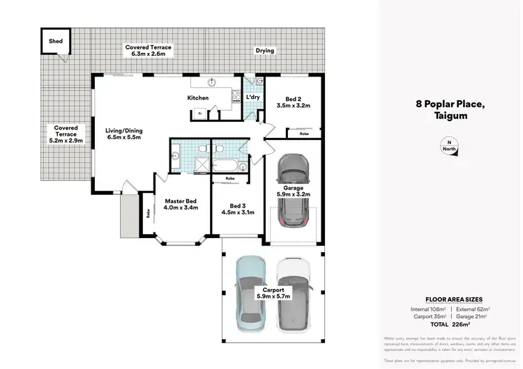 Floorplan of Homely house listing, 8 Poplar Place, Taigum QLD 4018