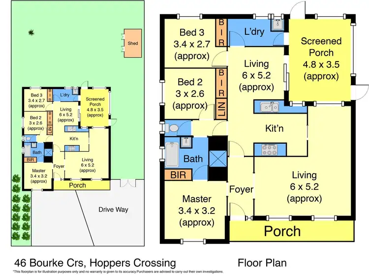 Floorplan of Homely house listing, 46 Bourke Crescent, Hoppers Crossing VIC 3029