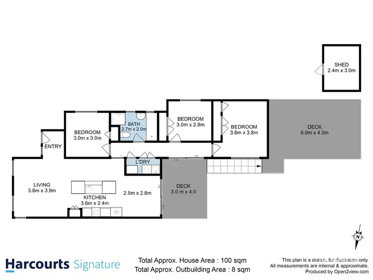 Floorplan of Homely house listing, 1 George Avenue, Kingston TAS 7050
