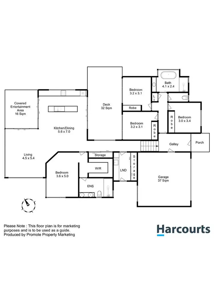 Floorplan of Homely house listing, 14 Cherrington Drive, Tranmere TAS 7018