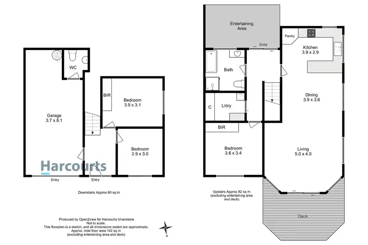 Floorplan of Homely unit listing, 1/16a William Street, Ulverstone TAS 7315