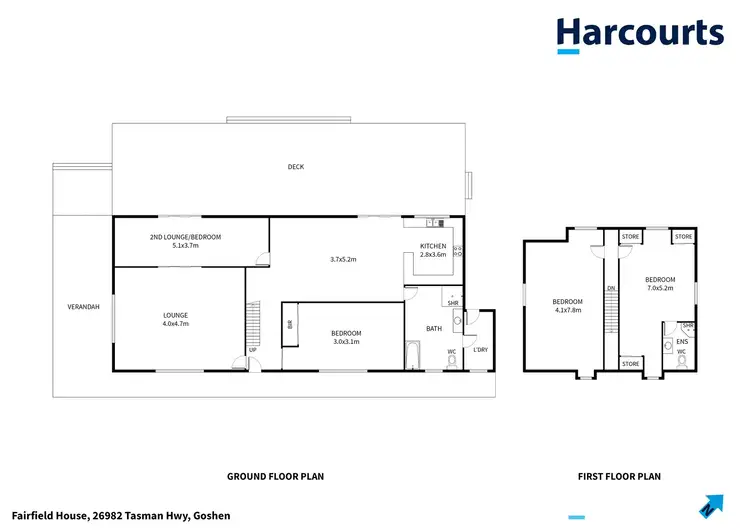 Floorplan of Homely house listing, 26982 Tasman Highway, Goshen TAS 7216