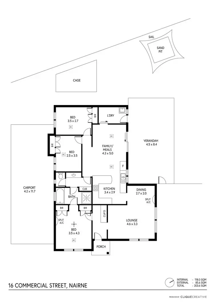 Floorplan of Homely house listing, 16A Commercial Street, Nairne SA 5252