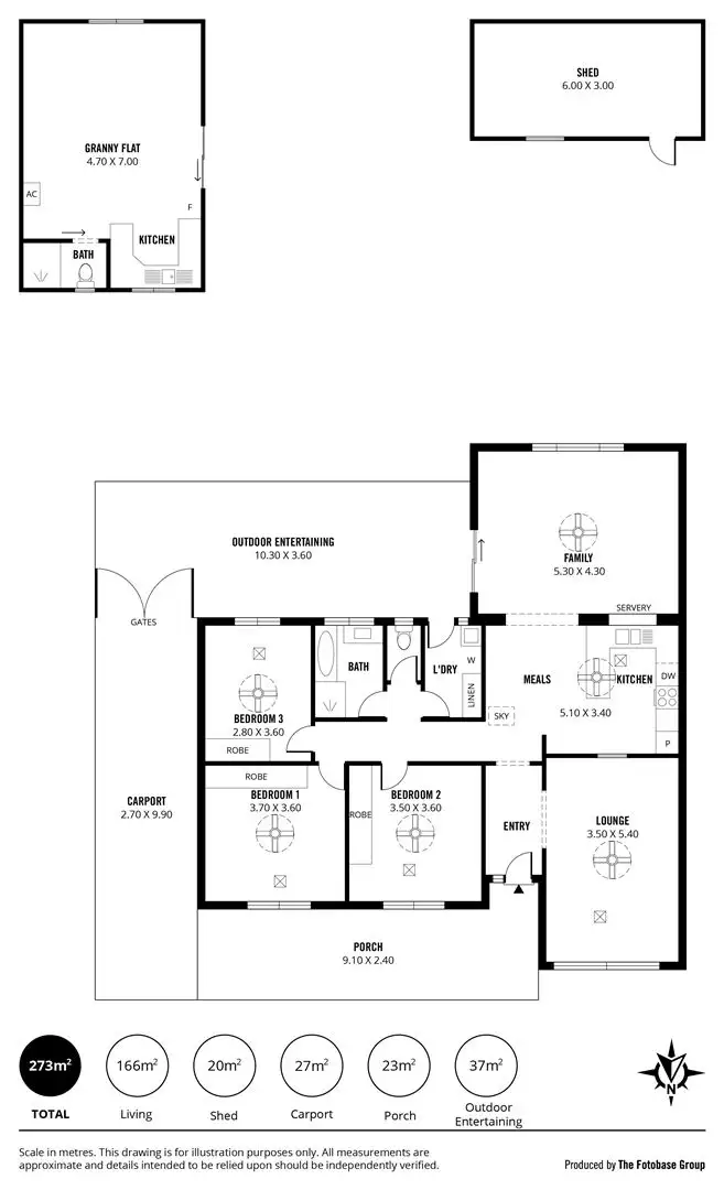Floorplan of Homely house listing, 72 Bains Road, Morphett Vale SA 5162