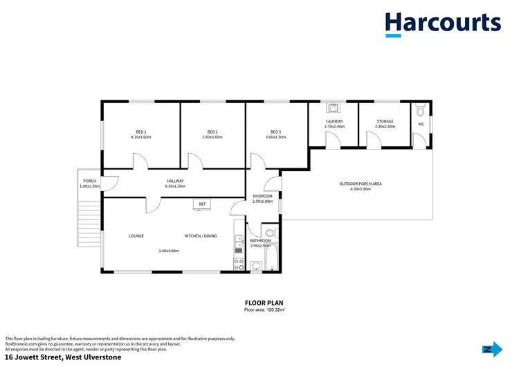 Floorplan of Homely house listing, 16 Jowett Street, West Ulverstone TAS 7315