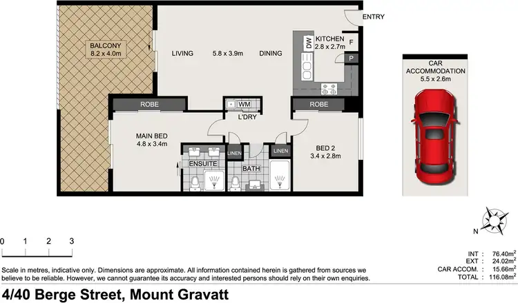 Floorplan of Homely unit listing, 4/40 Berge St, Mount Gravatt QLD 4122