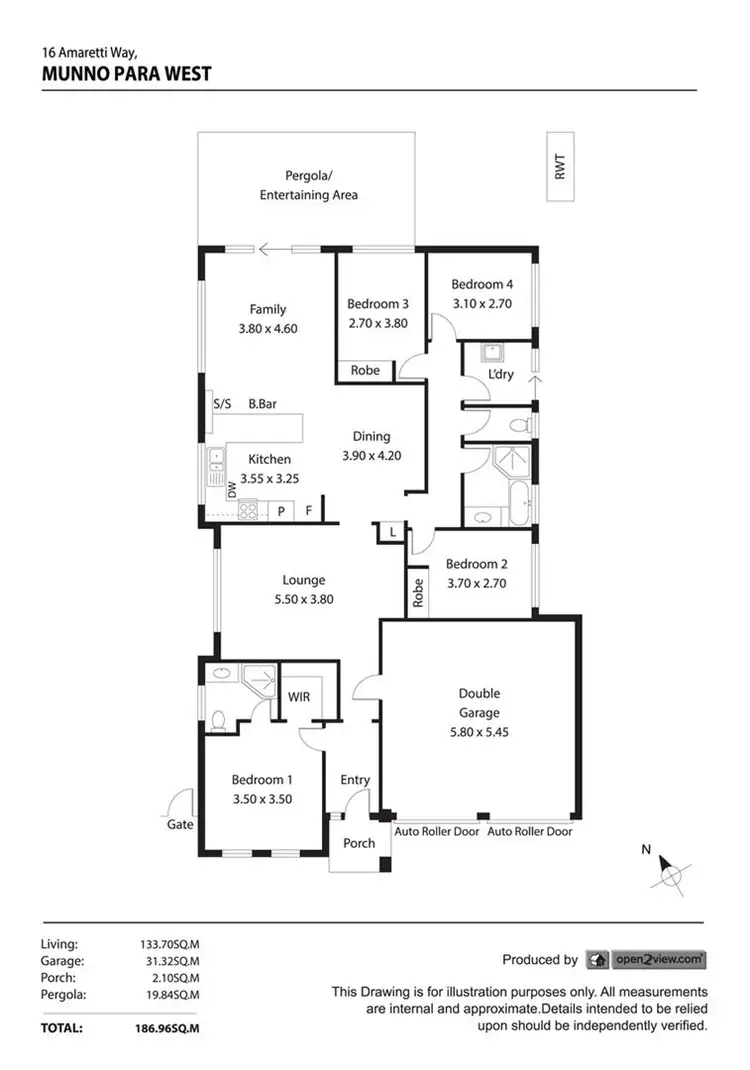 Floorplan of Homely house listing, 16 Amaretti Way, Munno Para West SA 5115