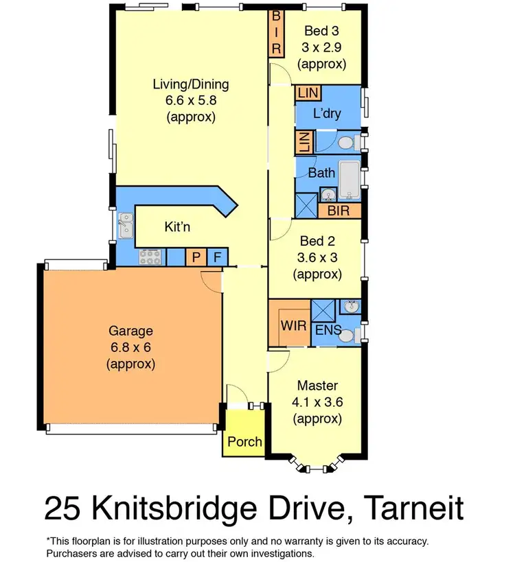 Floorplan of Homely house listing, 25 Knightsbridge Drive, Tarneit VIC 3029