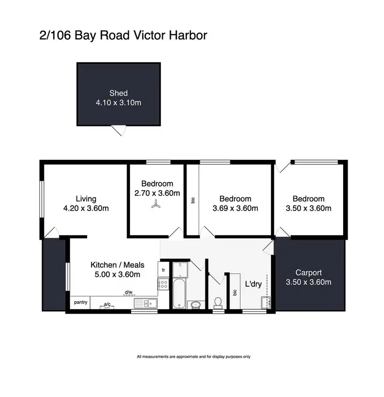 Floorplan of Homely unit listing, 2/106 Bay Road, Encounter Bay SA 5211