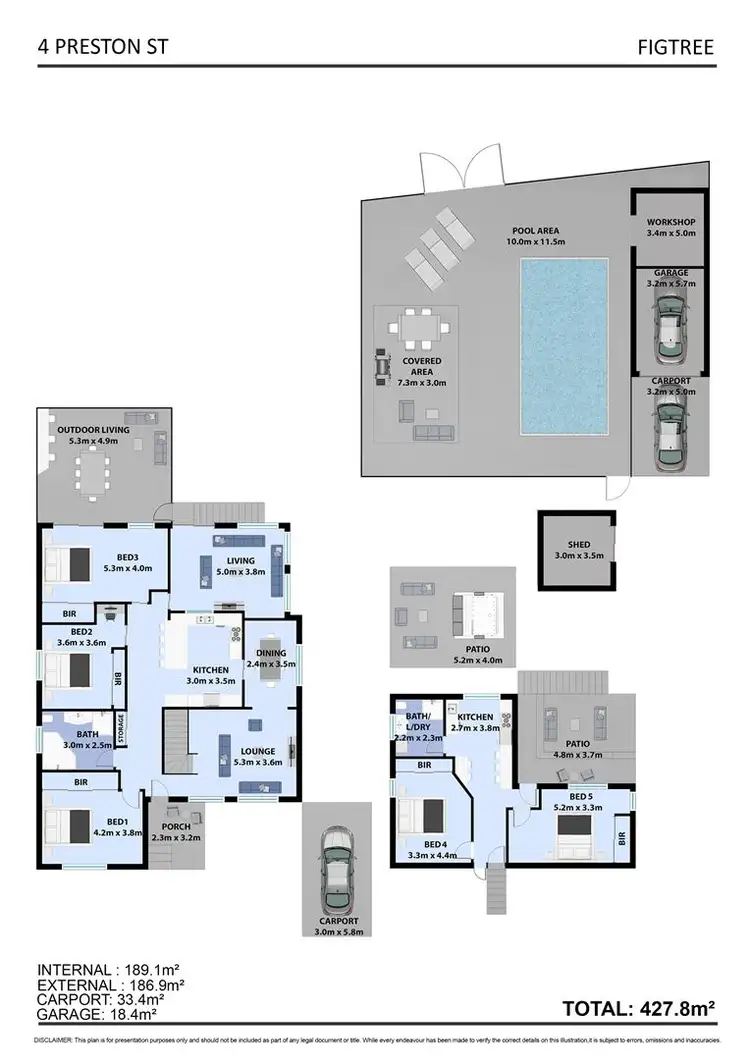 Floorplan of Homely house listing, 4 Preston Street, Figtree NSW 2525