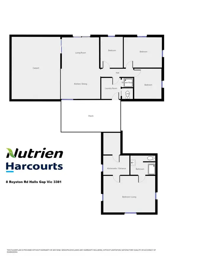 Floorplan of Homely house listing, 8 Royston Road, Halls Gap VIC 3381