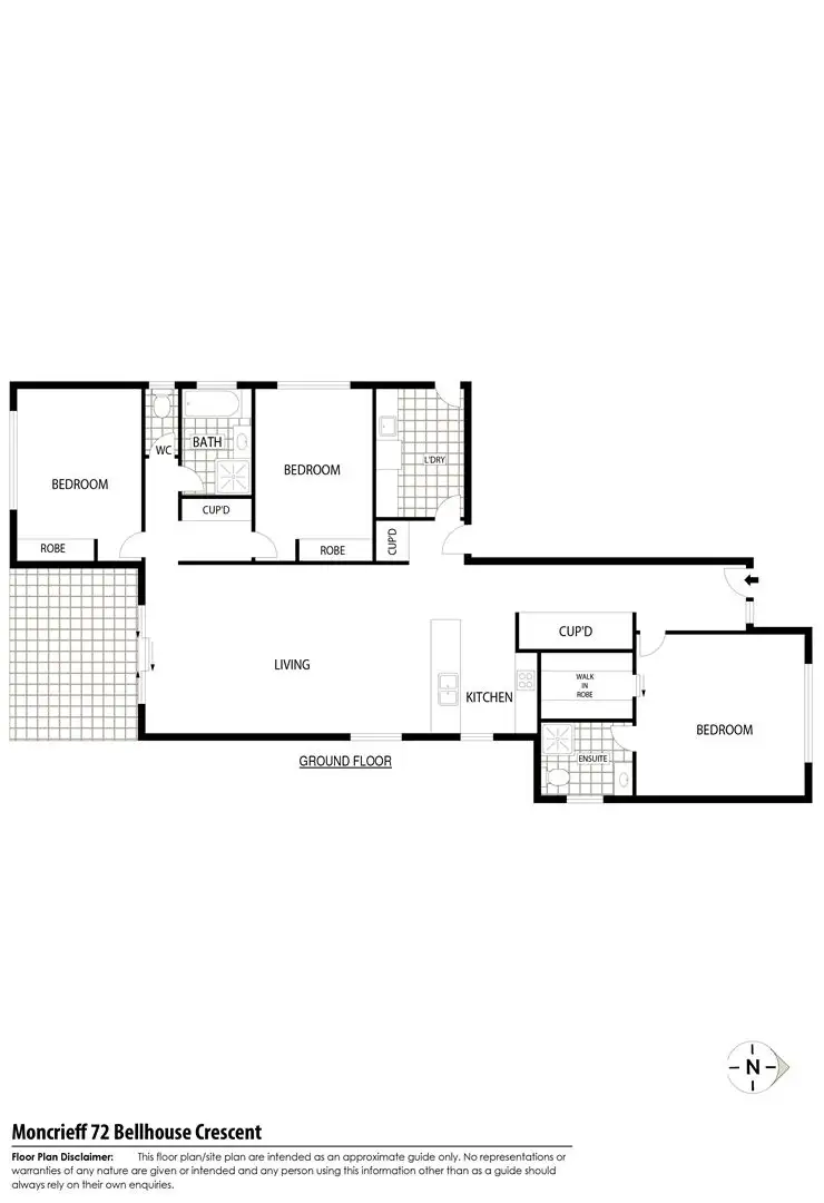 Floorplan of Homely house listing, 72 Bellhouse Crescent, Moncrieff ACT 2914