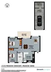 Floorplan of Homely unit listing, 17/33 Meadow Crescent, Meadowbank NSW 2114