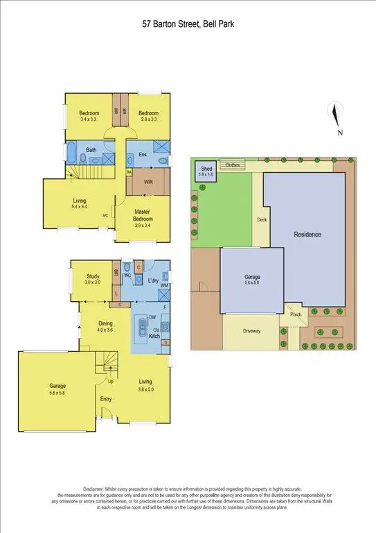 Floorplan of Homely house listing, 57 Barton Street, Bell Park VIC 3215