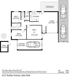 Floorplan of Homely unit listing, 3/17 Dudley Avenue, Daw Park SA 5041